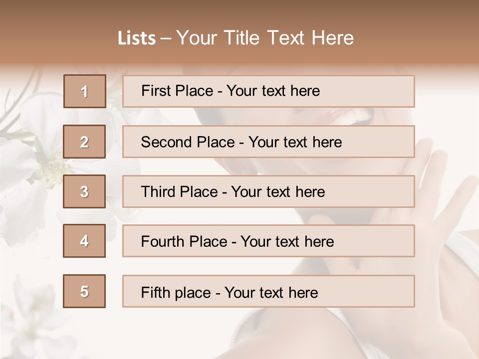 Joy Cosmetics Female PowerPoint Template