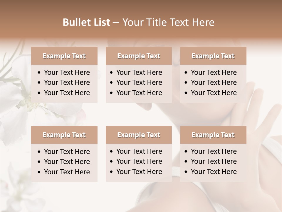 Joy Cosmetics Female PowerPoint Template