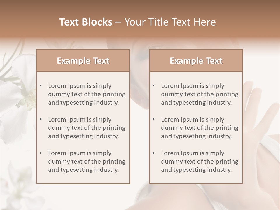Joy Cosmetics Female PowerPoint Template