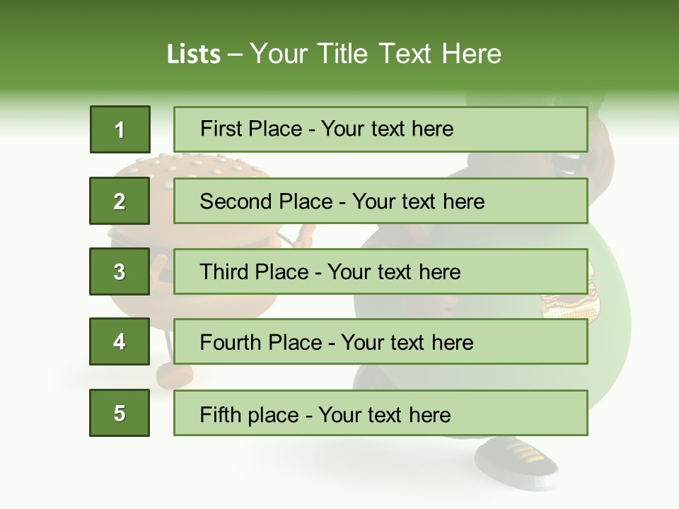 Hamburger Belly Culture PowerPoint Template