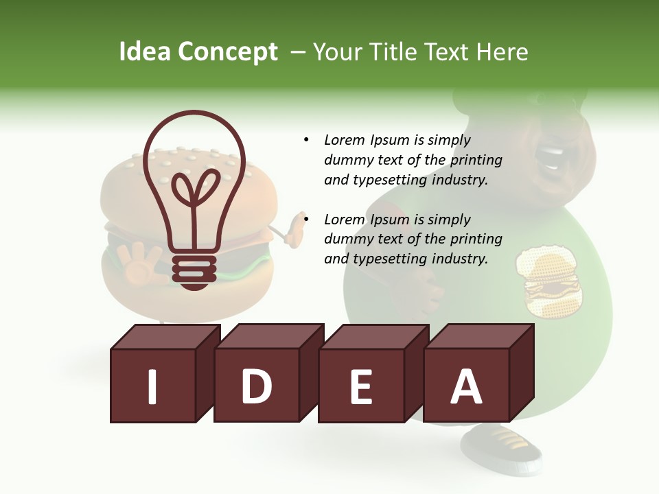 Hamburger Belly Culture PowerPoint Template