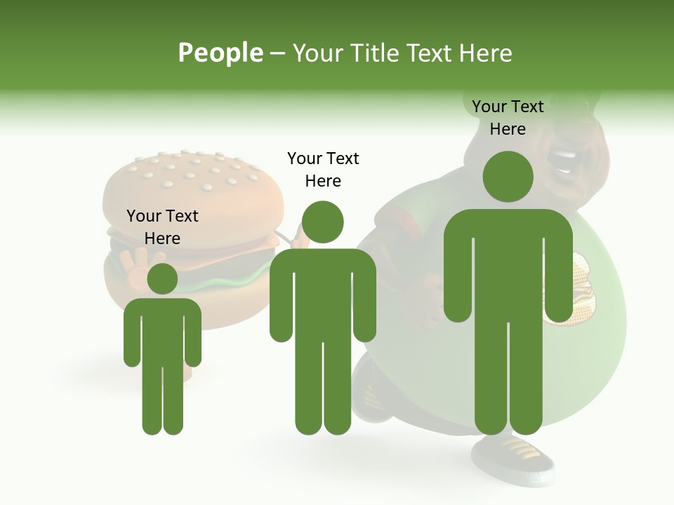 Hamburger Belly Culture PowerPoint Template
