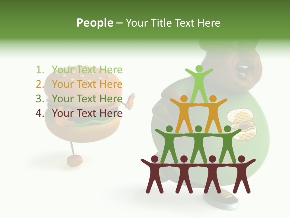 Hamburger Belly Culture PowerPoint Template