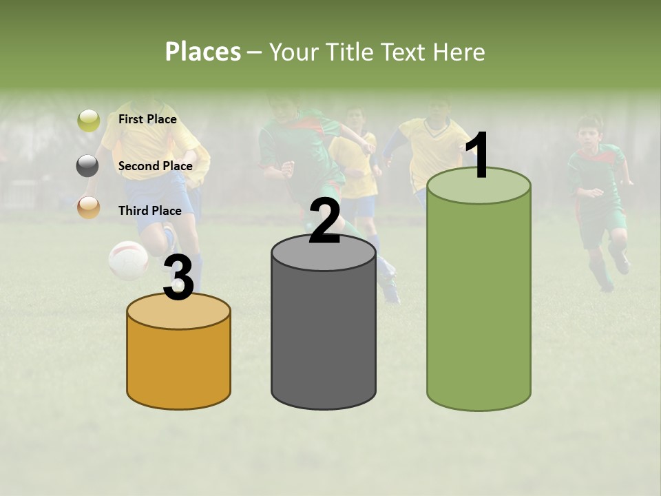 Hunt Kids Green PowerPoint Template