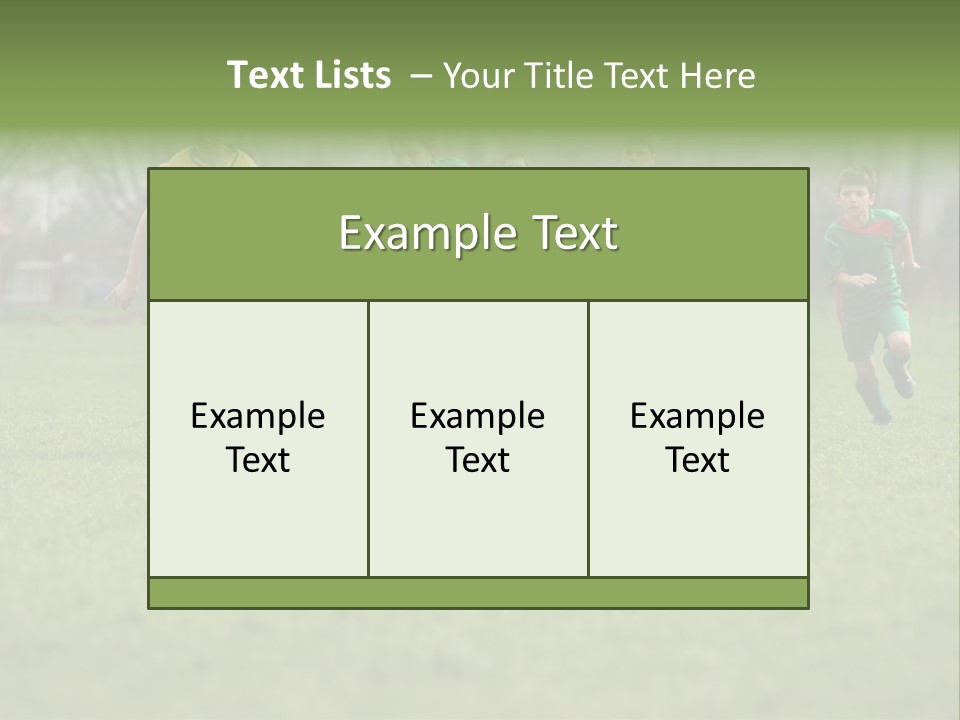 Hunt Kids Green PowerPoint Template