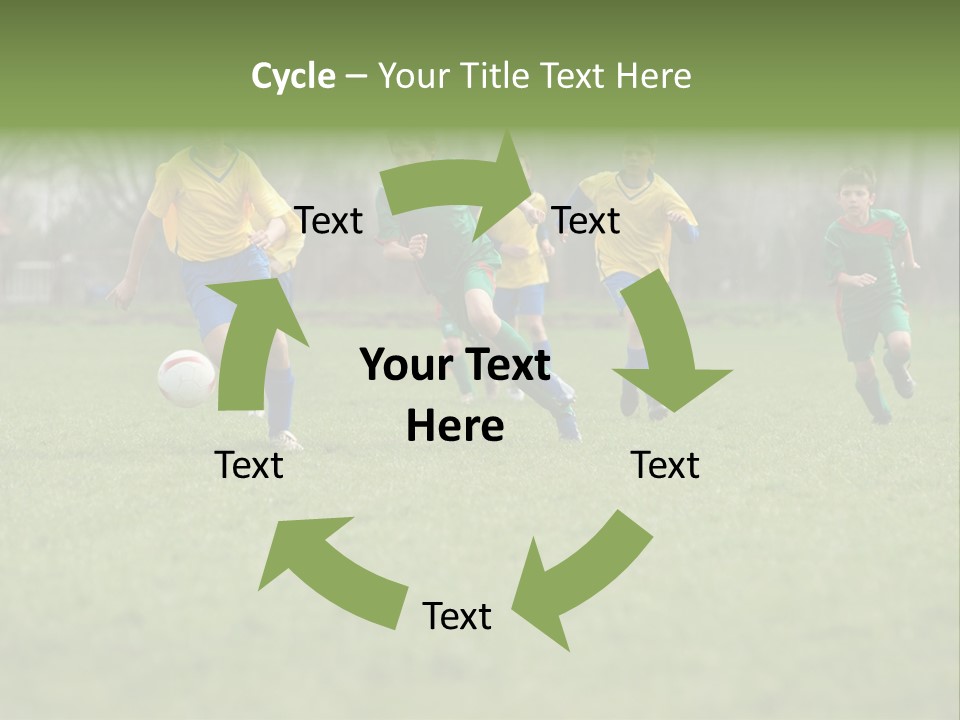 Hunt Kids Green PowerPoint Template