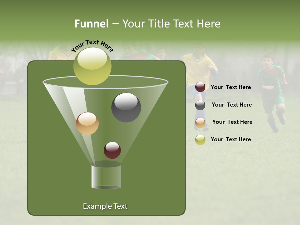 Hunt Kids Green PowerPoint Template