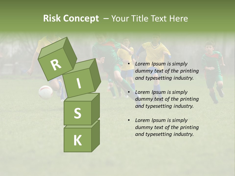 Hunt Kids Green PowerPoint Template