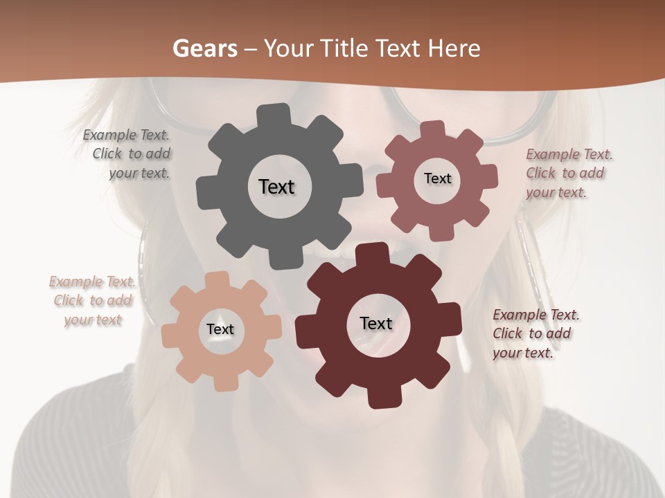 Teeth Plait Gesture PowerPoint Template