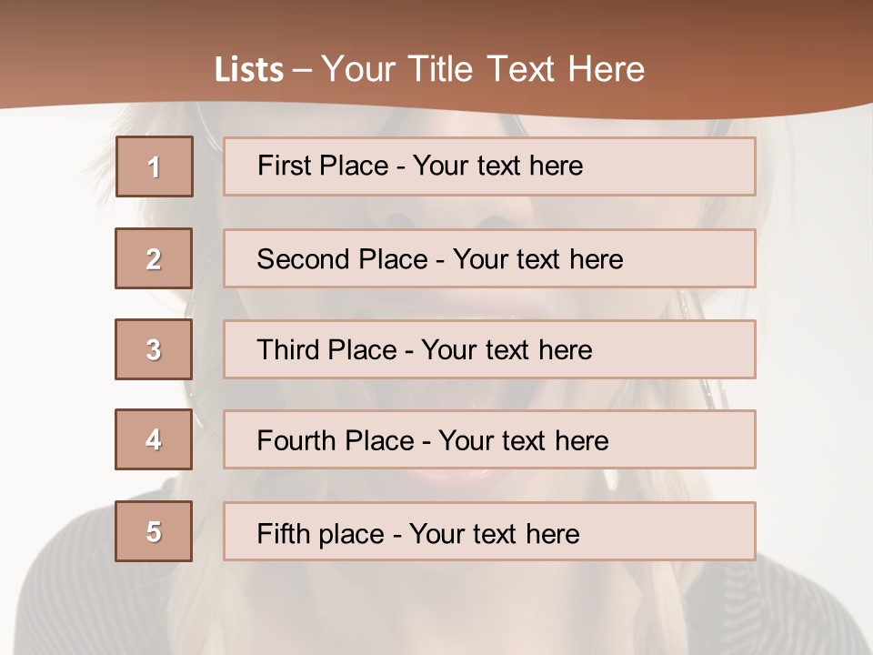 Teeth Plait Gesture PowerPoint Template