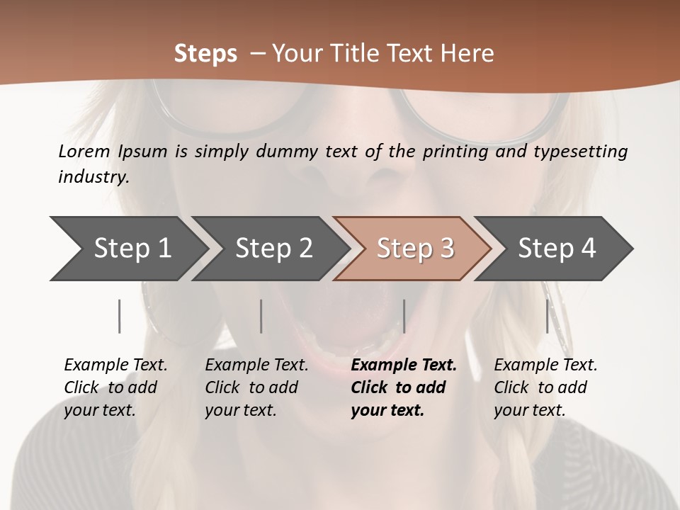 Teeth Plait Gesture PowerPoint Template