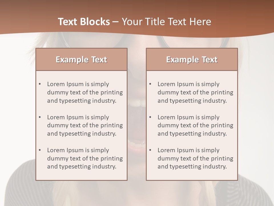 Teeth Plait Gesture PowerPoint Template