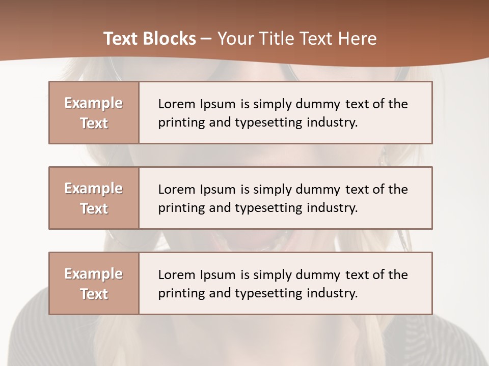Teeth Plait Gesture PowerPoint Template