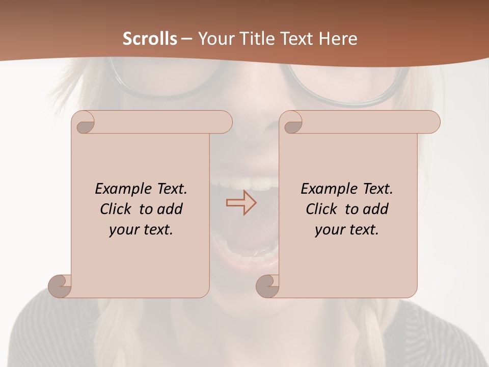 Teeth Plait Gesture PowerPoint Template