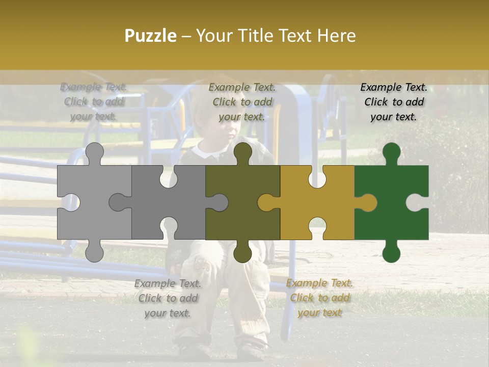 Park Sad Preschool PowerPoint Template