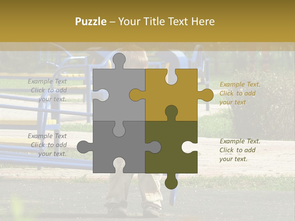 Park Sad Preschool PowerPoint Template