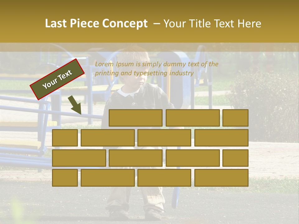 Park Sad Preschool PowerPoint Template