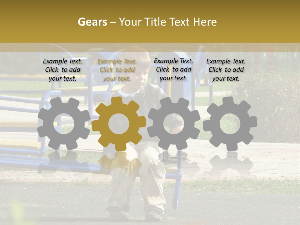 Park Sad Preschool PowerPoint Template