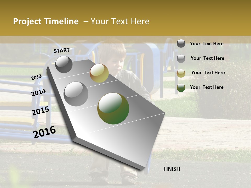 Park Sad Preschool PowerPoint Template