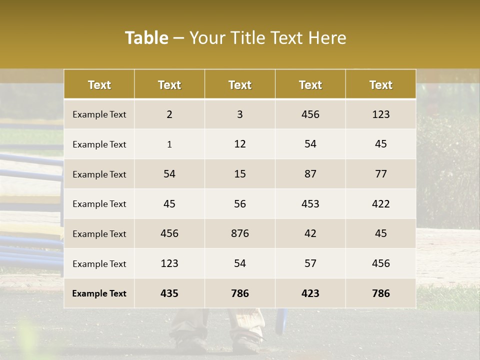 Park Sad Preschool PowerPoint Template