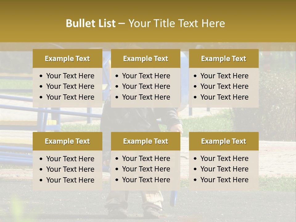 Park Sad Preschool PowerPoint Template
