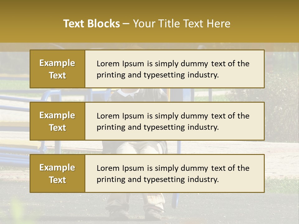 Park Sad Preschool PowerPoint Template