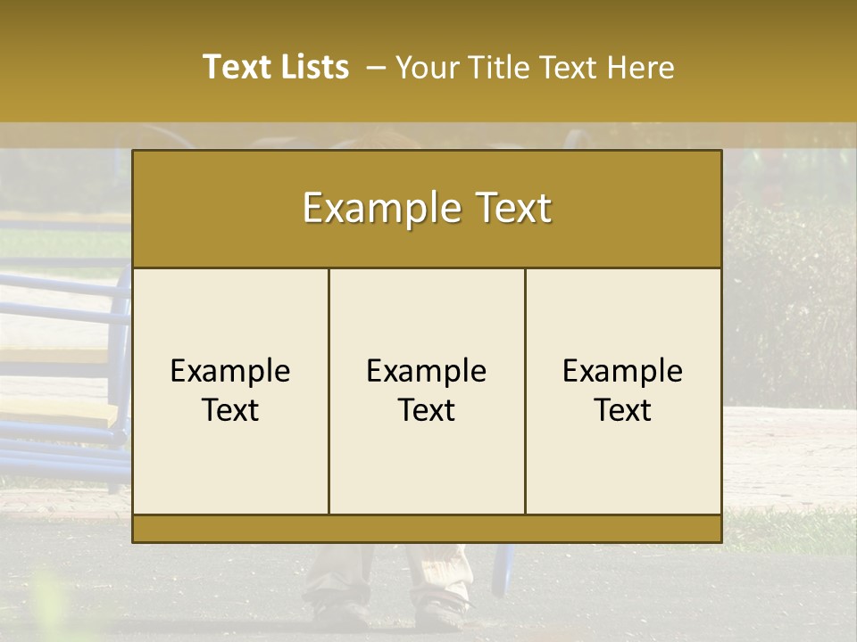 Park Sad Preschool PowerPoint Template