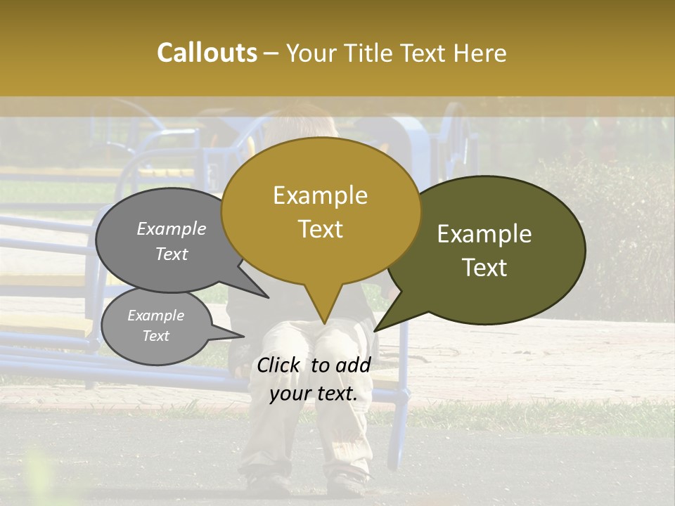 Park Sad Preschool PowerPoint Template