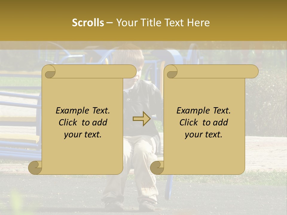 Park Sad Preschool PowerPoint Template
