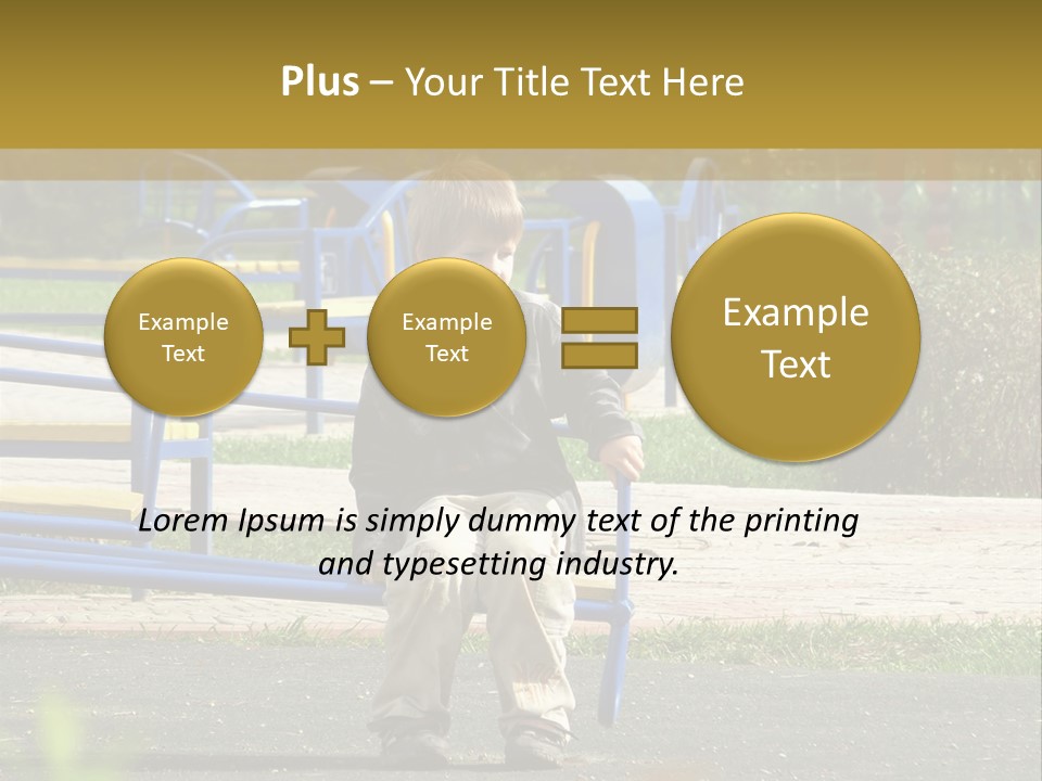 Park Sad Preschool PowerPoint Template