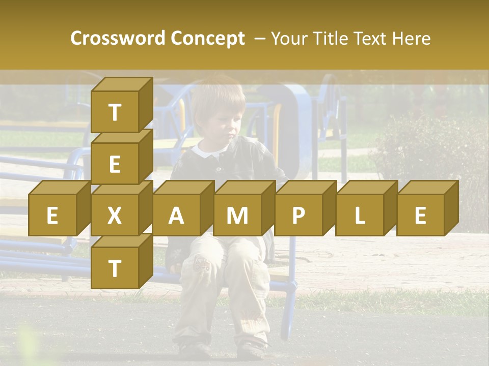 Park Sad Preschool PowerPoint Template