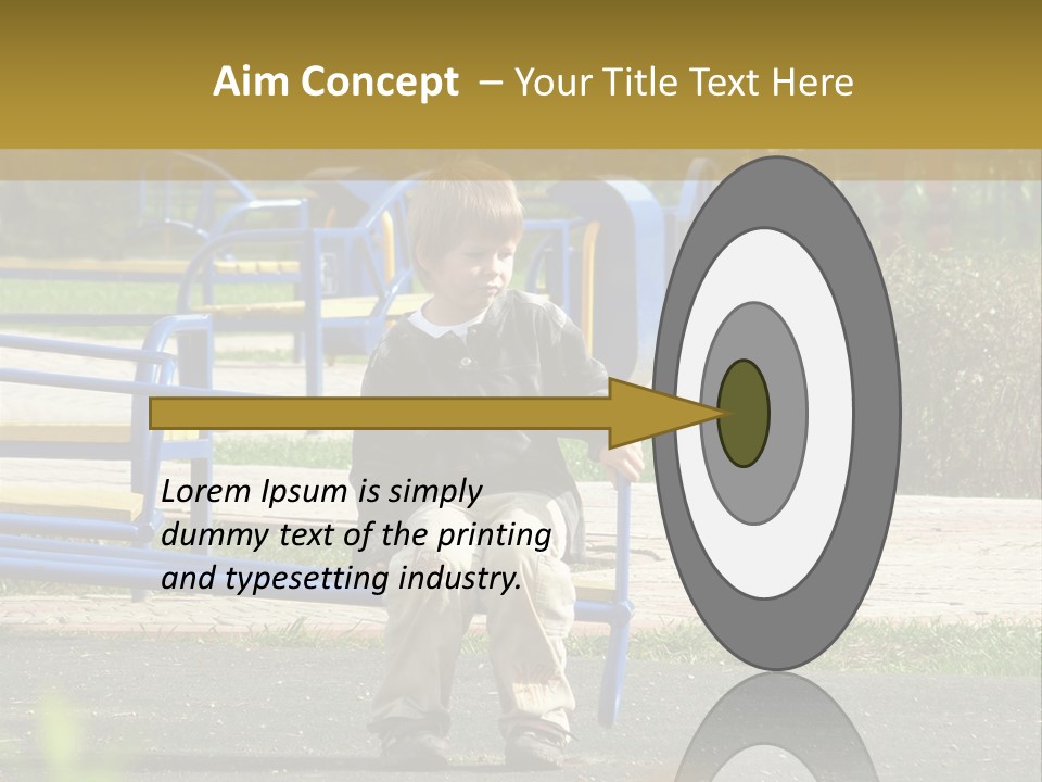 Park Sad Preschool PowerPoint Template