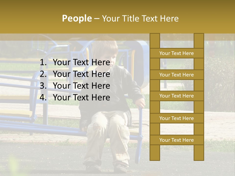 Park Sad Preschool PowerPoint Template