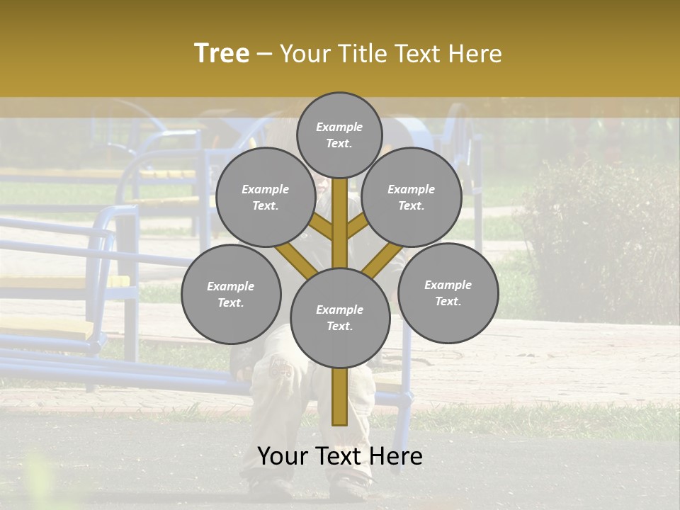 Park Sad Preschool PowerPoint Template