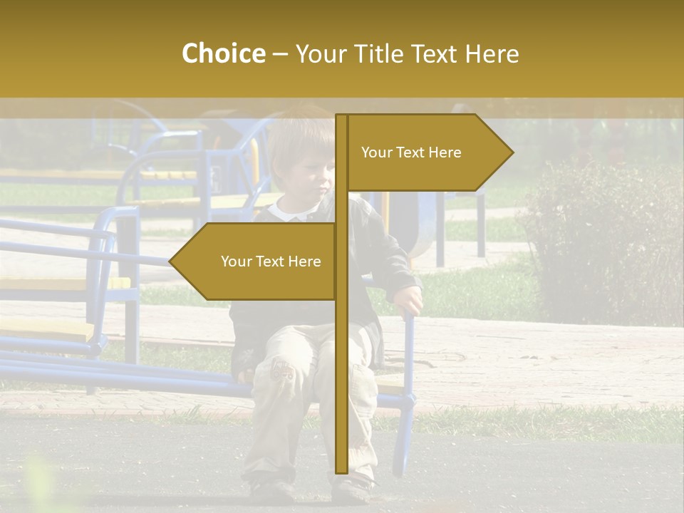 Park Sad Preschool PowerPoint Template