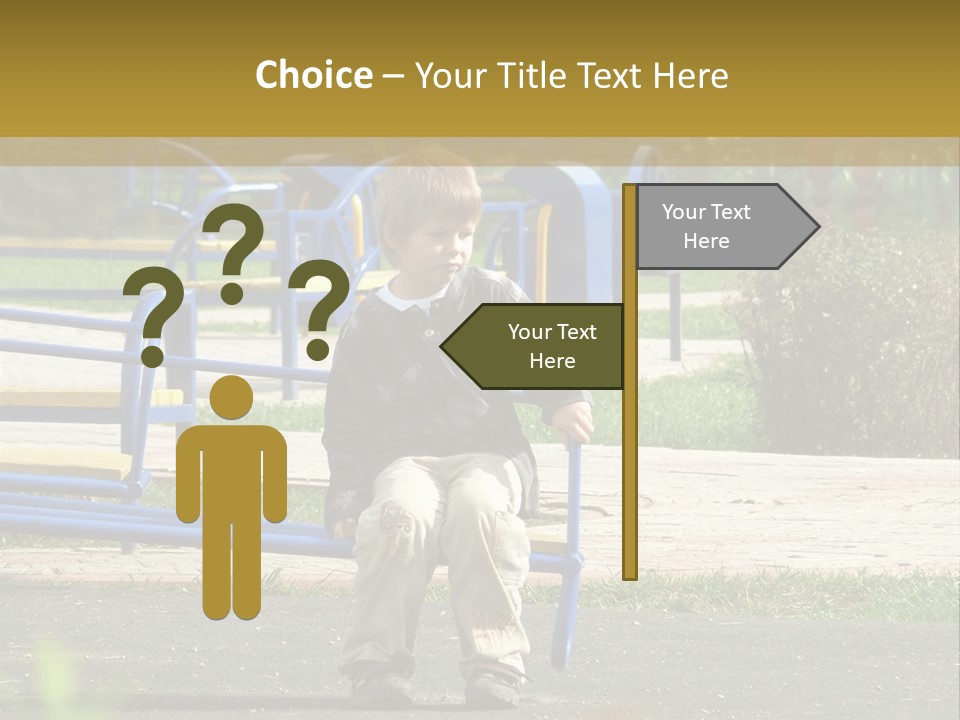 Park Sad Preschool PowerPoint Template