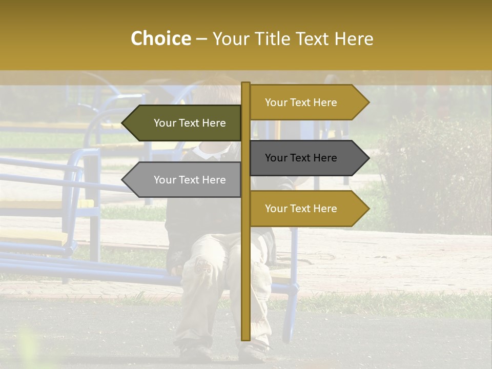 Park Sad Preschool PowerPoint Template