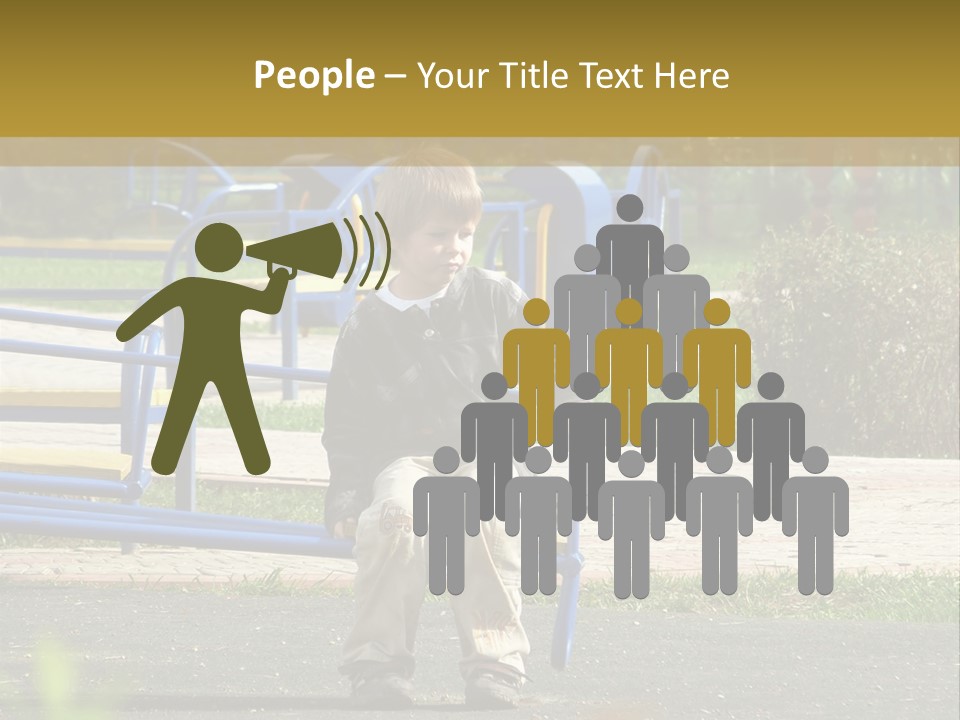 Park Sad Preschool PowerPoint Template