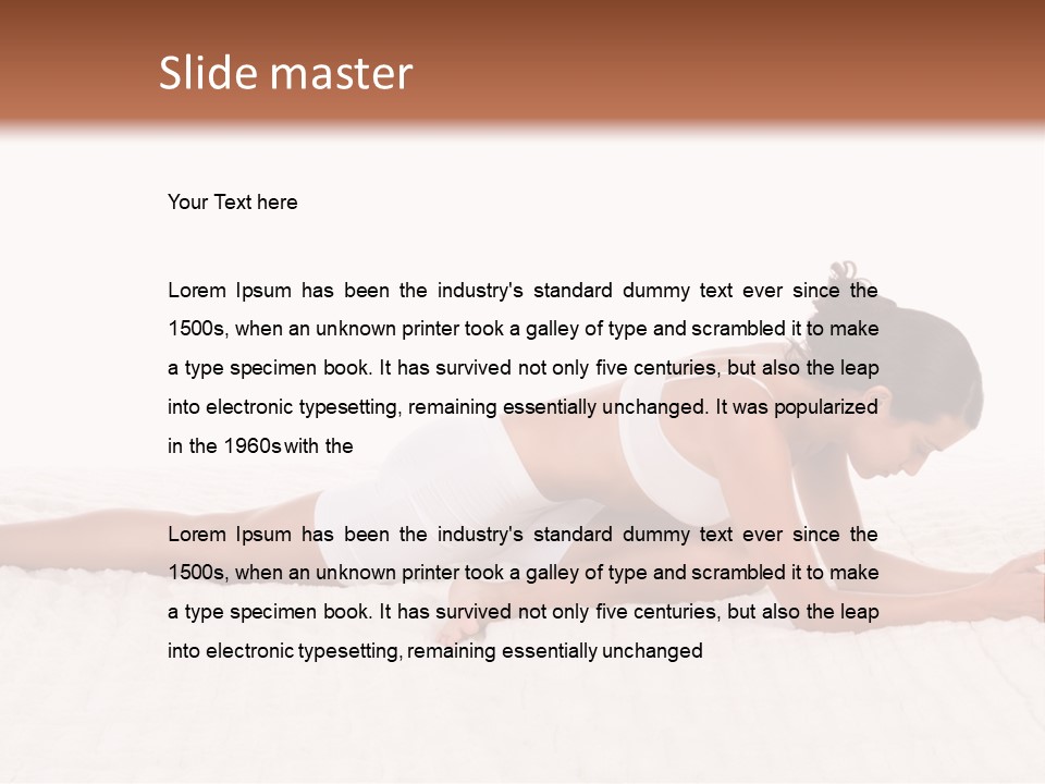 Fit Isolated Sport PowerPoint Template