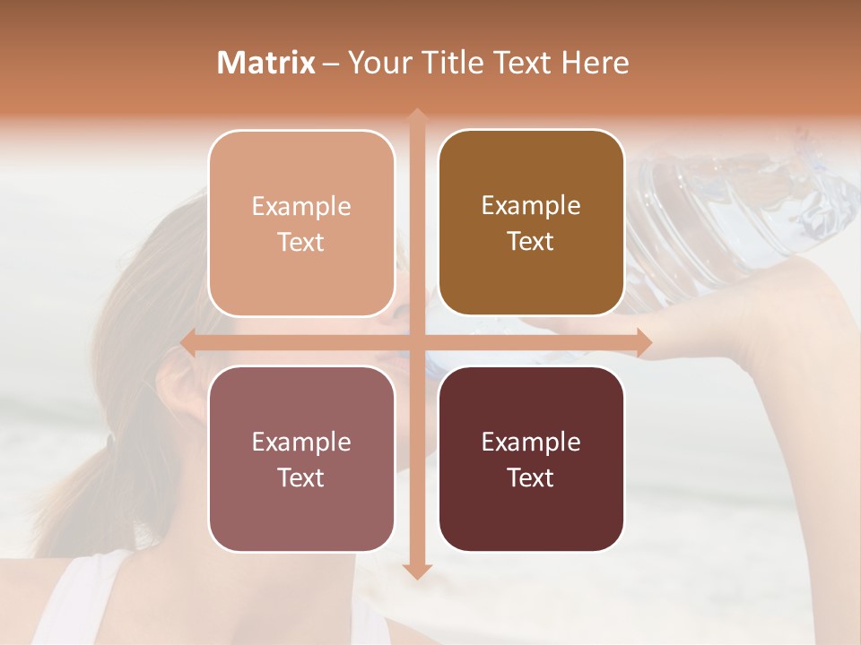 Portrait Exercising Thirst PowerPoint Template