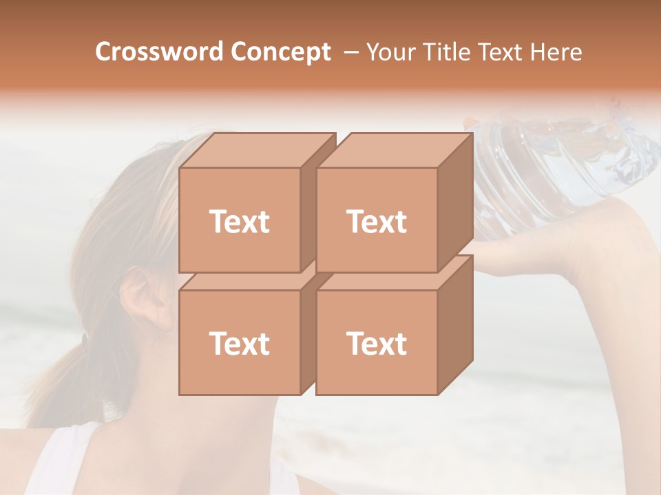 Portrait Exercising Thirst PowerPoint Template