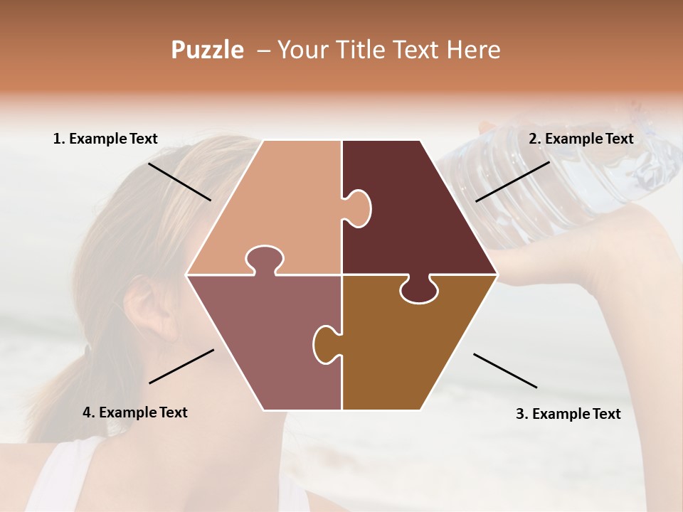 Portrait Exercising Thirst PowerPoint Template