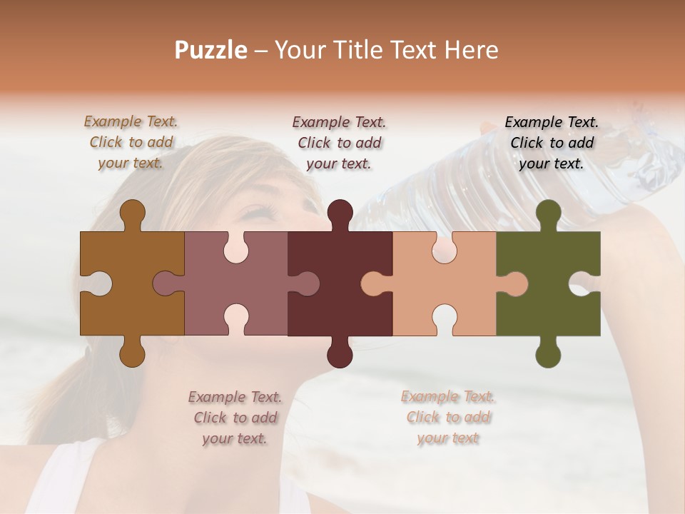 Portrait Exercising Thirst PowerPoint Template