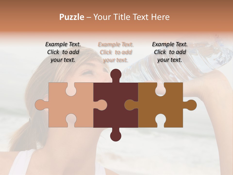 Portrait Exercising Thirst PowerPoint Template