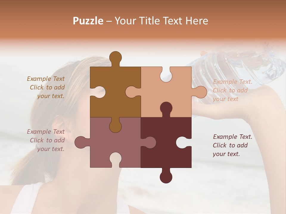 Portrait Exercising Thirst PowerPoint Template