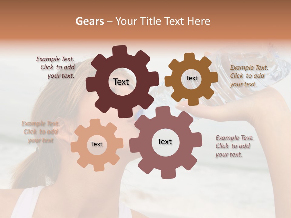 Portrait Exercising Thirst PowerPoint Template