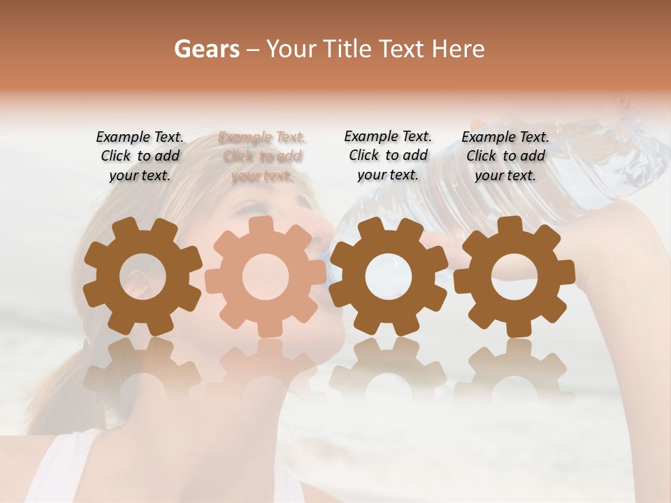 Portrait Exercising Thirst PowerPoint Template