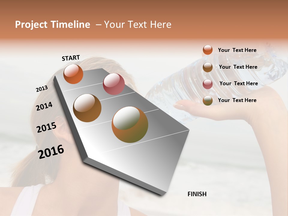 Portrait Exercising Thirst PowerPoint Template