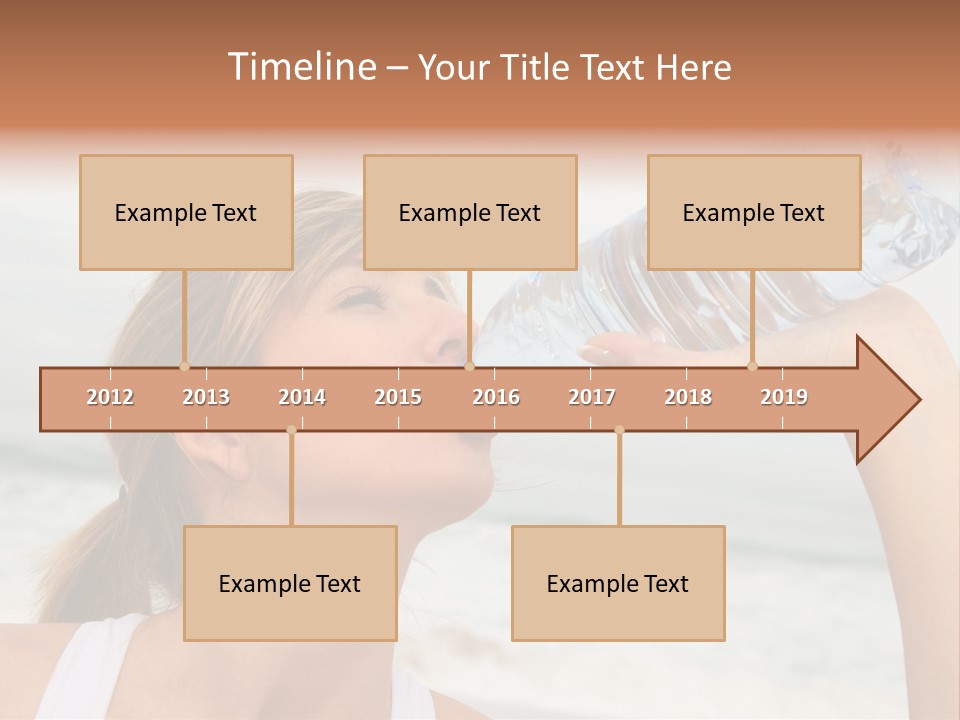 Portrait Exercising Thirst PowerPoint Template