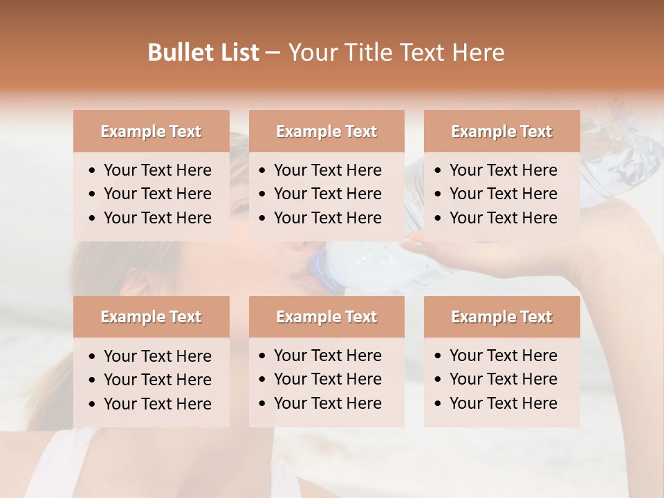 Portrait Exercising Thirst PowerPoint Template